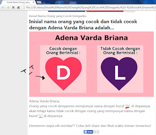 Inisial Nama Orang Yang Cocok Denganku Pintar Mencocokan Inisial Nama Orang Yang Cocok Denganku Pintar Mencocokan