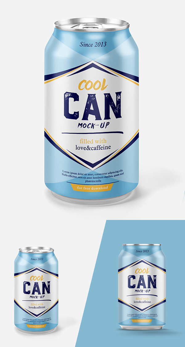 Free Highest Quality Drink Can Mockup PSD Mockup terbaru 2017 gratis - Free Highest Quality Drink Can Mockup PSD