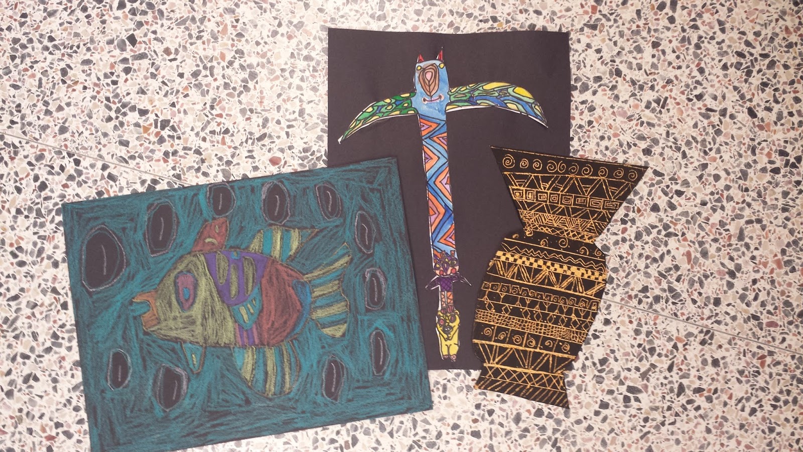 Mrs. Mackey's Masterpieces: Caribbean Fish, Egyptian Sarcophgus, Native
