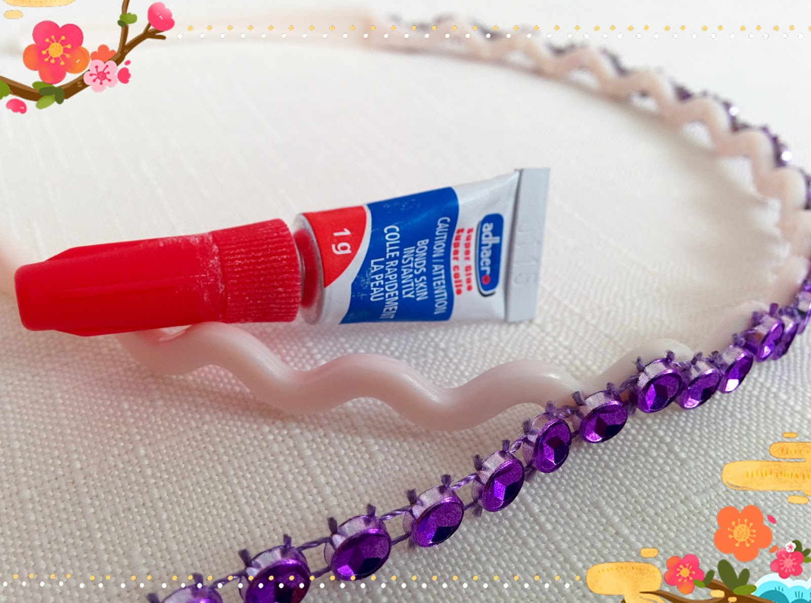 AuRa Treasury DIY How to make Rhinestone Headband by using Paracord