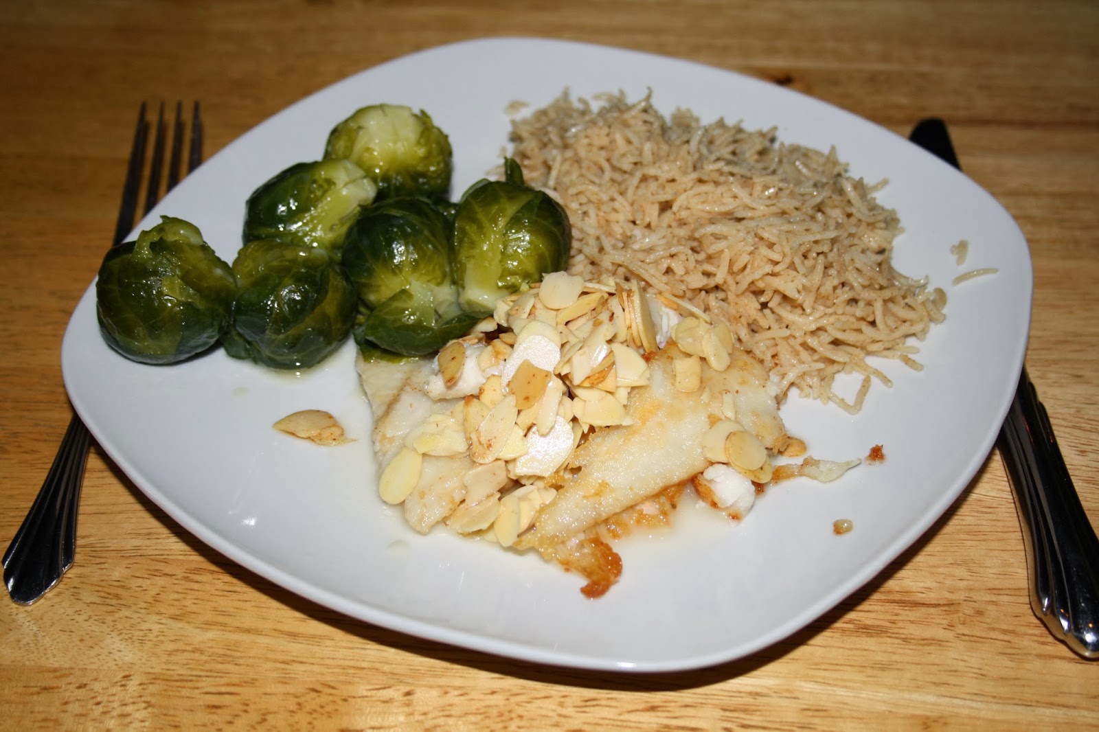 Eat Out In Every Night Sole with Almonds and lemon sauce