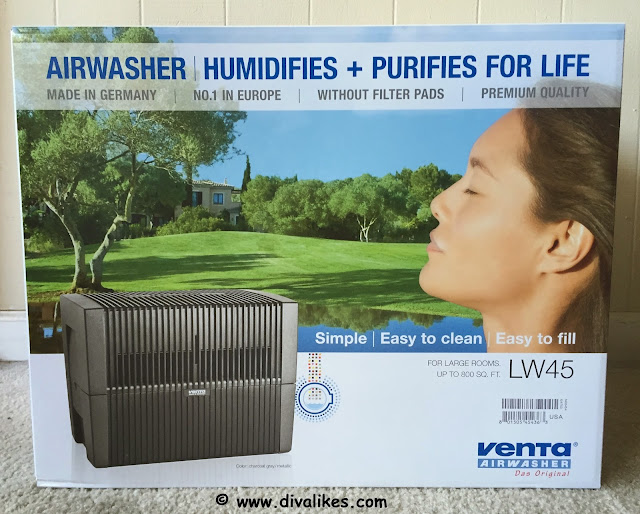 Venta Airwasher LW45 Room Humidifier & Air Purifier Review Diva Likes