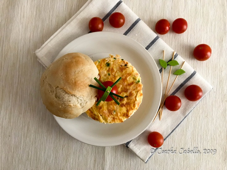 Tortilla de Cebollino, Cheddar y Pavo | La Mesa tortilla-cebollino.cheddar-pavo-mesa