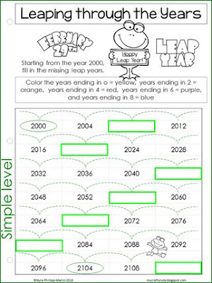 Nyla's Crafty Teaching: Leap Year Worksheets