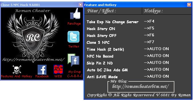 Hack off. Exp hack. auto skip-off. offset hack twitter.