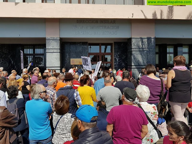 Decenas de Jubilados se manifestaron ayer en La Palma