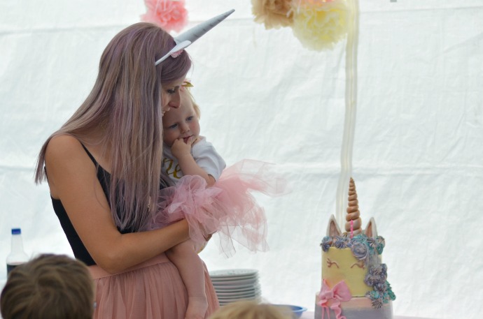 unicorn themed first birthday party