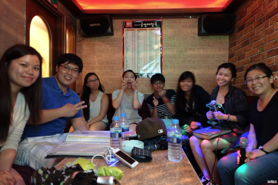 Seoul, Korea - Summer Study Abroad 2014 - Sinchon karaoke night