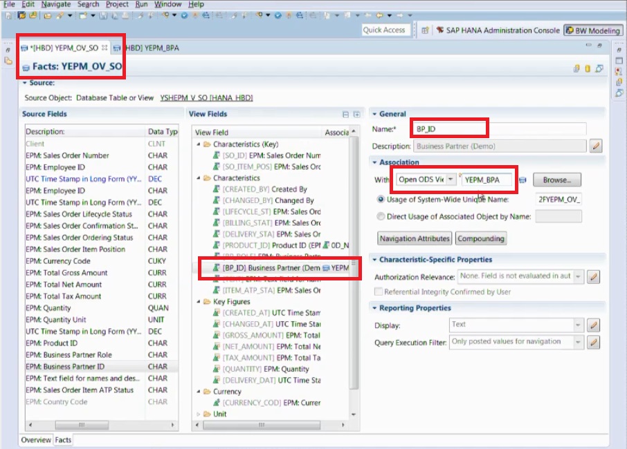 SAP HANA Central Integration of External Data Structures with Open