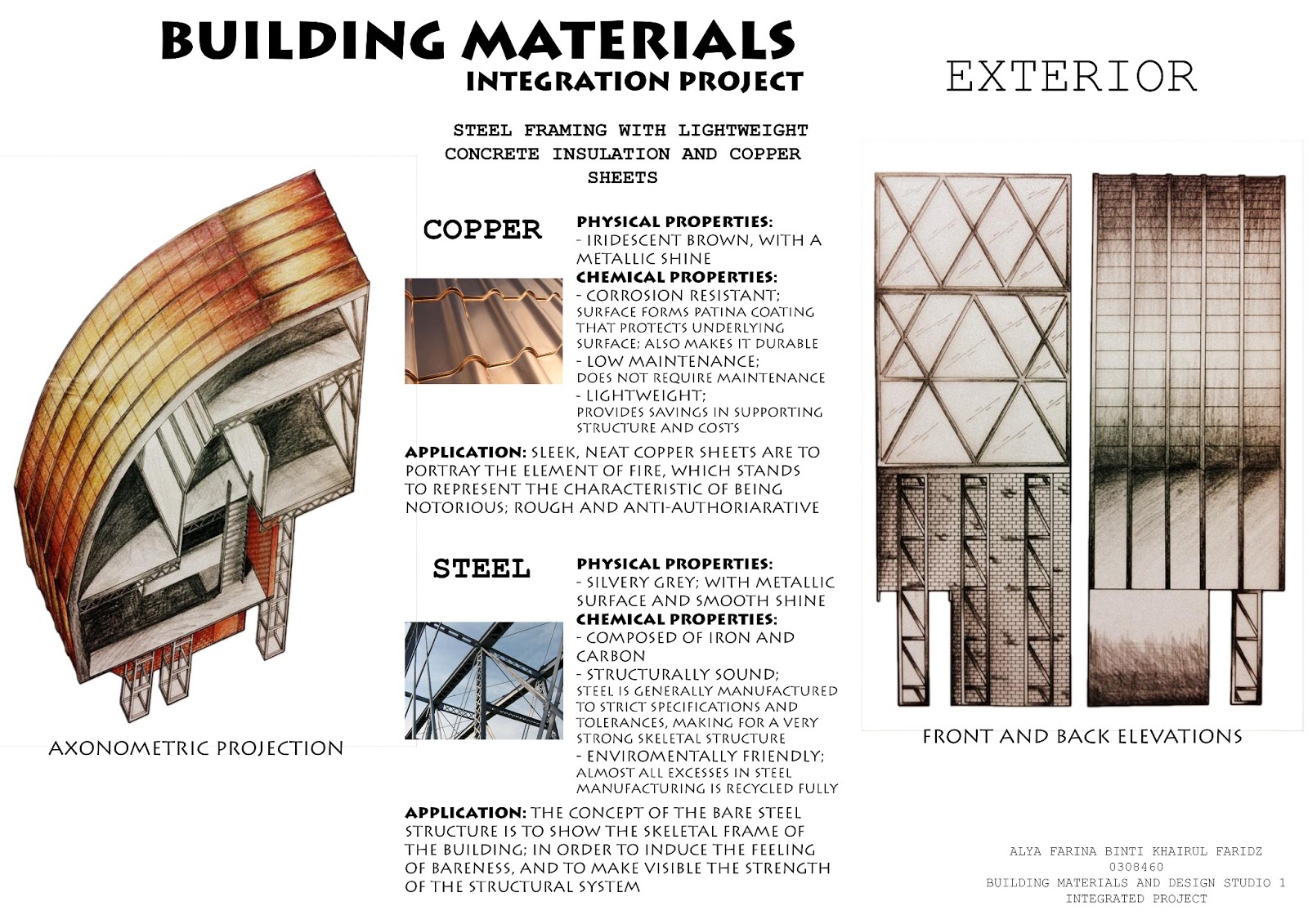 Arch Portfolio Building Materials Integrated Project with