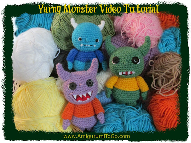 monsters made with yarn