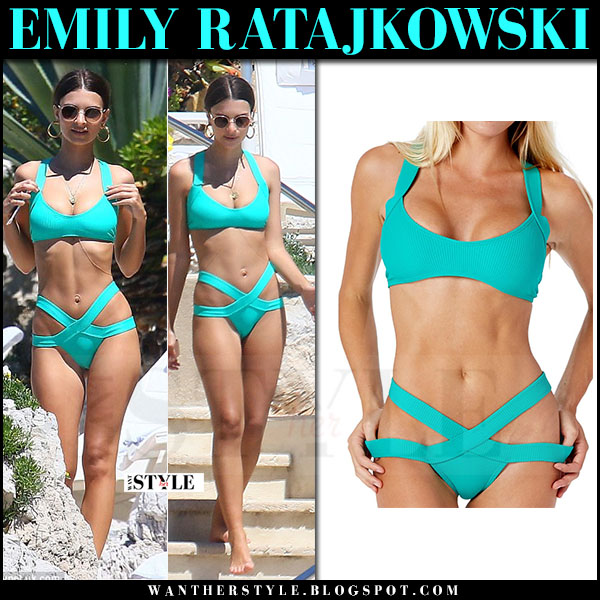 aqua blue bathing suit