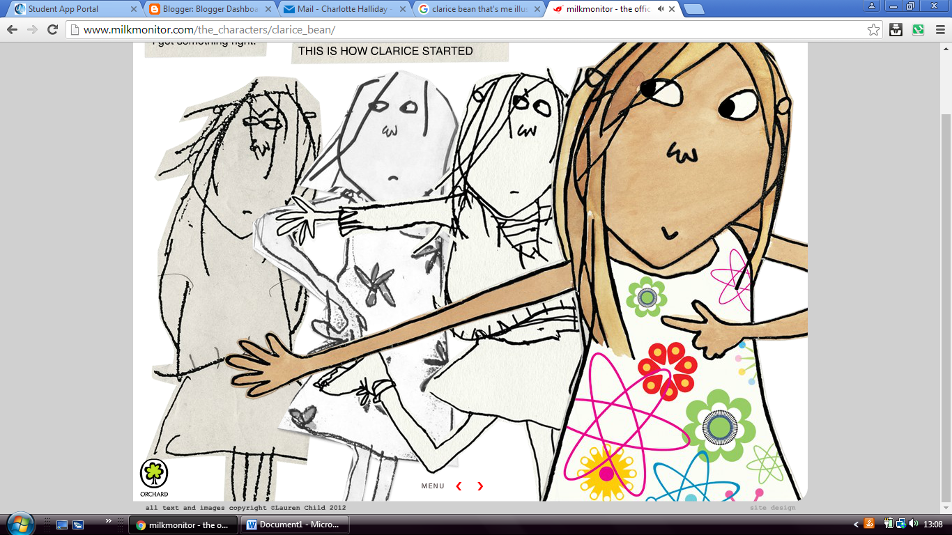 Children's Book Design Week 1; Analysis of illustrator Lauren Child