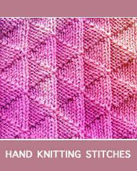 Learn To Knit Flying Geese Knit Purl Pattern. Simple stitch pattern that produces a beautiful end result.