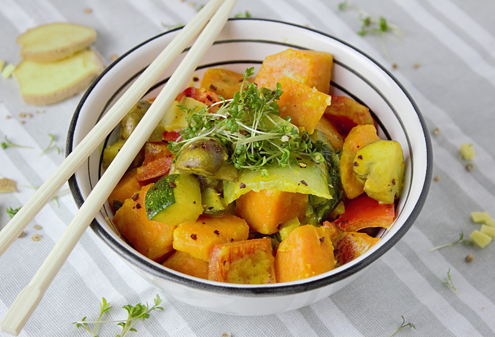Schnelles Gemüse-Curry mit Kokos