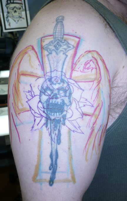 Seems like it is every other day that I am doing a tattoo cover up or fixing