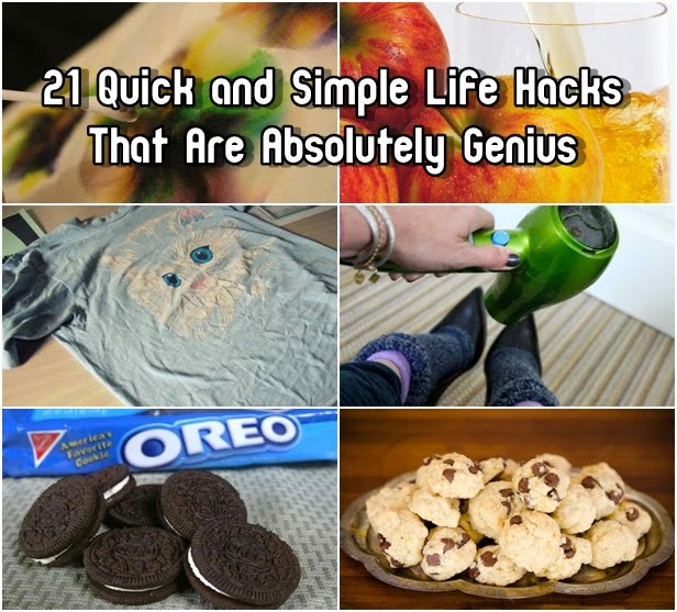 21 Quick and Simple Life Hacks That Are Absolutely Genius