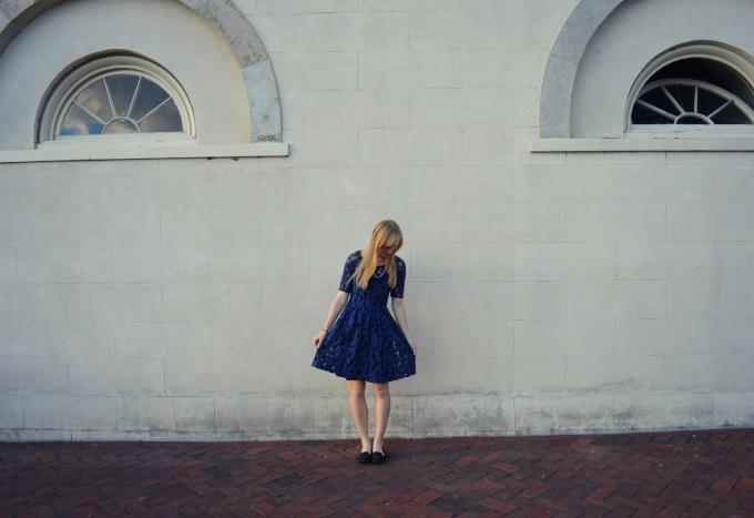 A Blue Lace Dress | Organized Mess