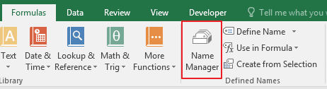 Cara mengedit mengubah nama range Excel 1