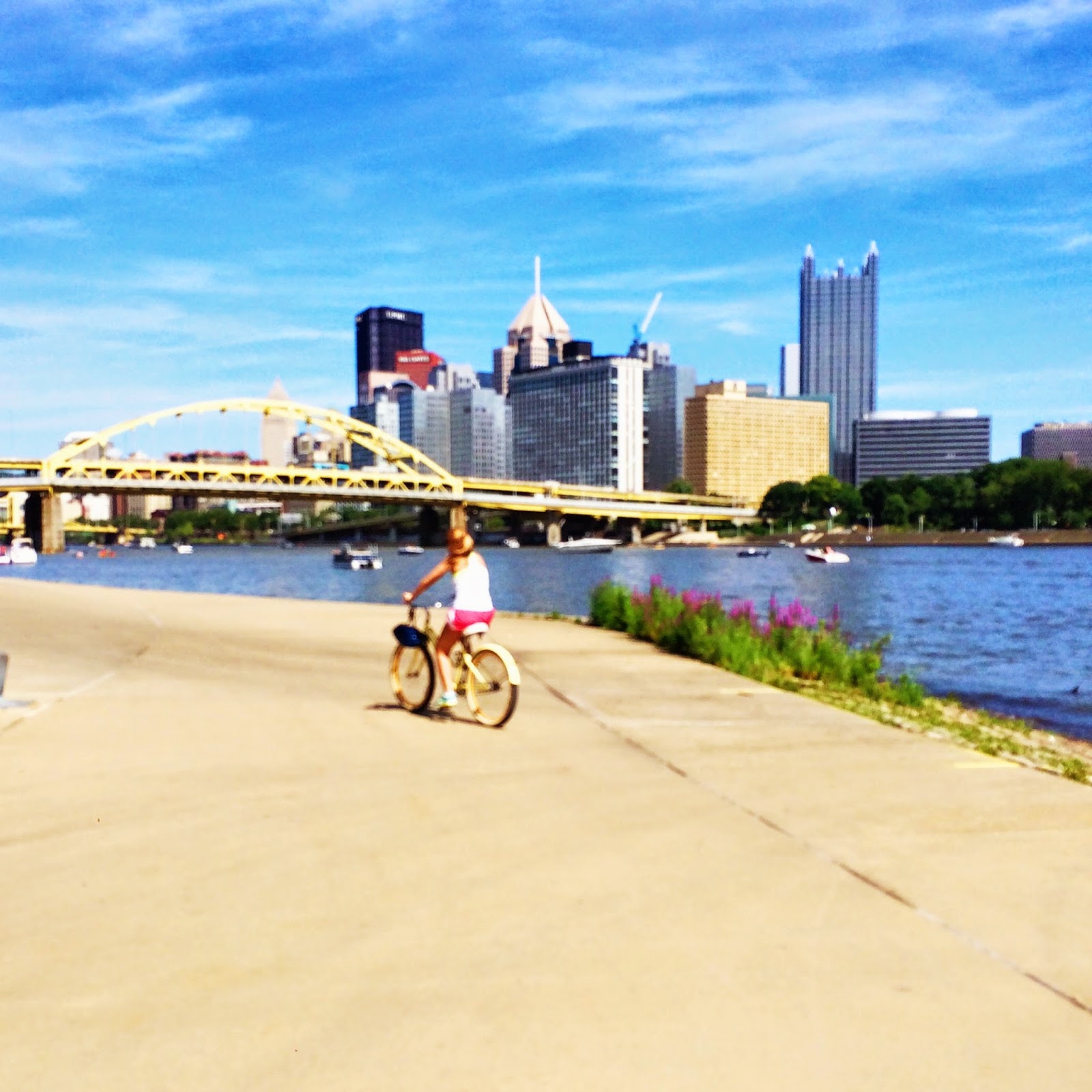 Summer Wind Pittsburgh Biking the North Shore Riverfront Trail