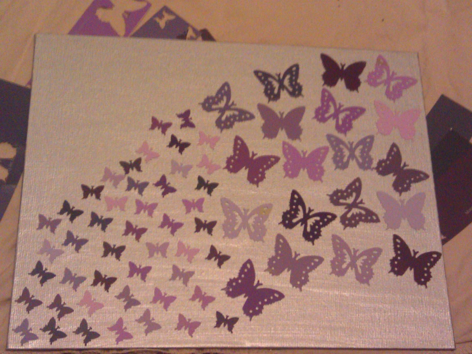 Explorations of Your Inner Crafter Butterfly Paint Chip Art