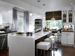 modern white kitchen cabinets design