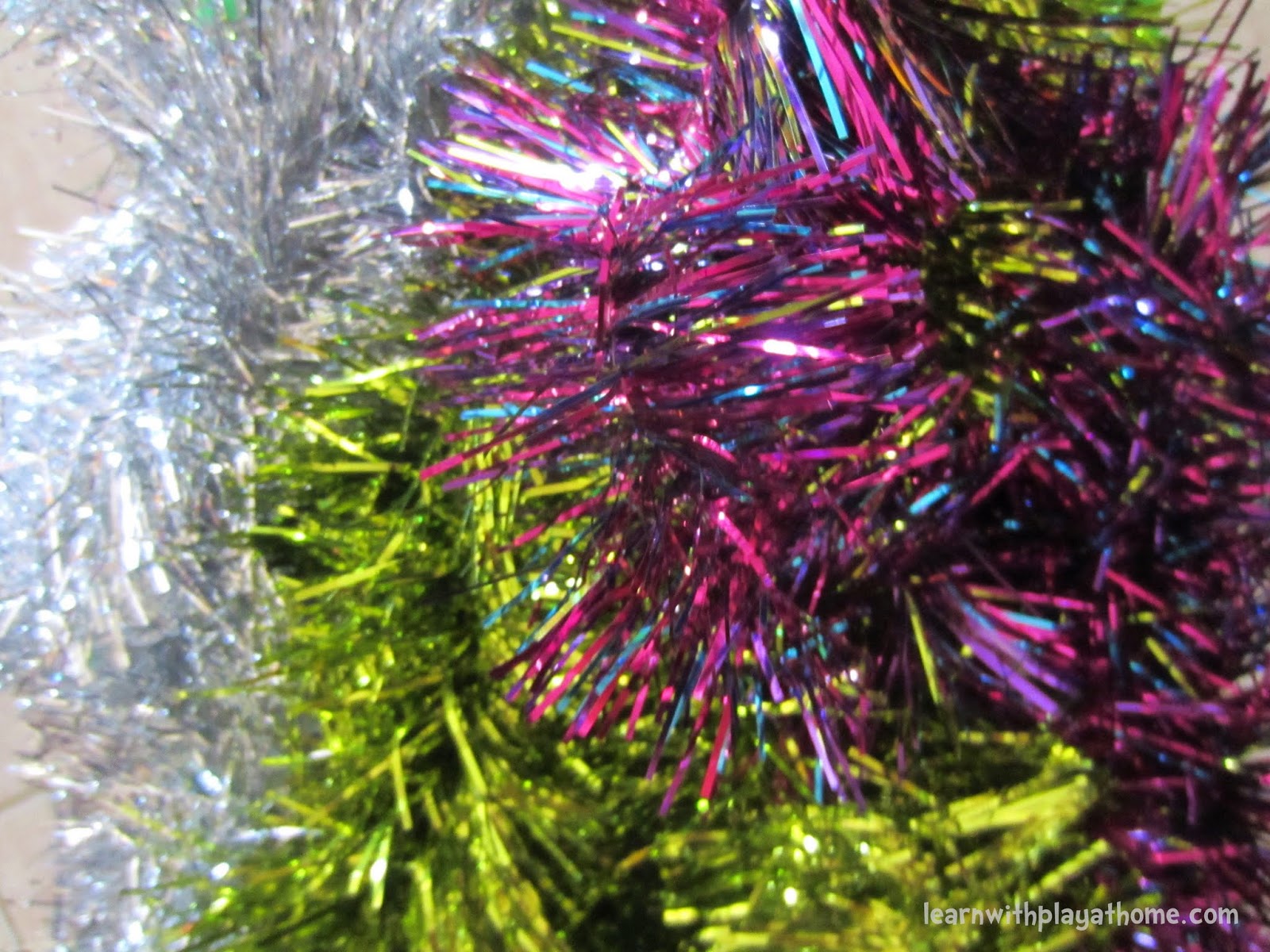 Learn with Play at Home Tinsel Weaving