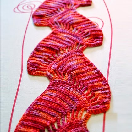 Boteh Scarf... Free Crochet Patterns