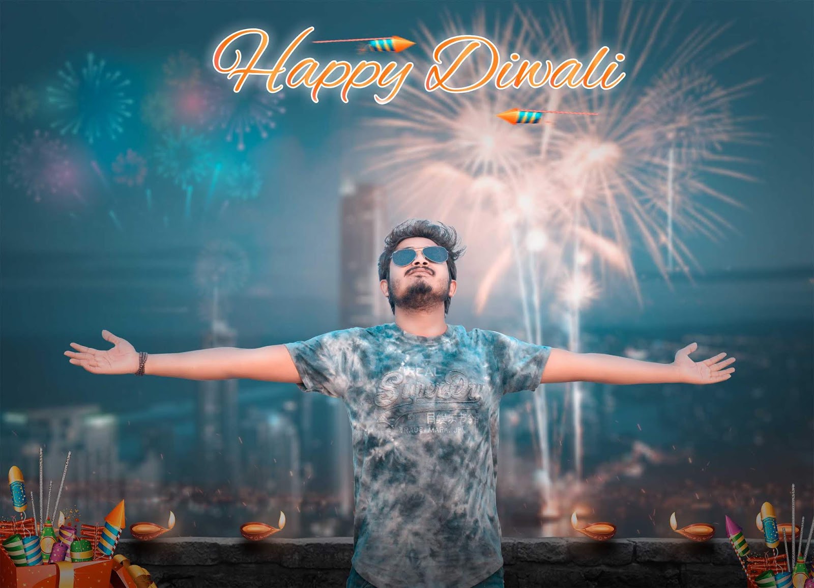 Happy Diwali Photoshop tutorial Deepawali Special Photo ...