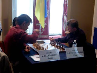 Echecs à Kiev : Andreï Volokitin (2677) 1/2 Ruslan Ponomariov (2754) © photo Chess & Strategy