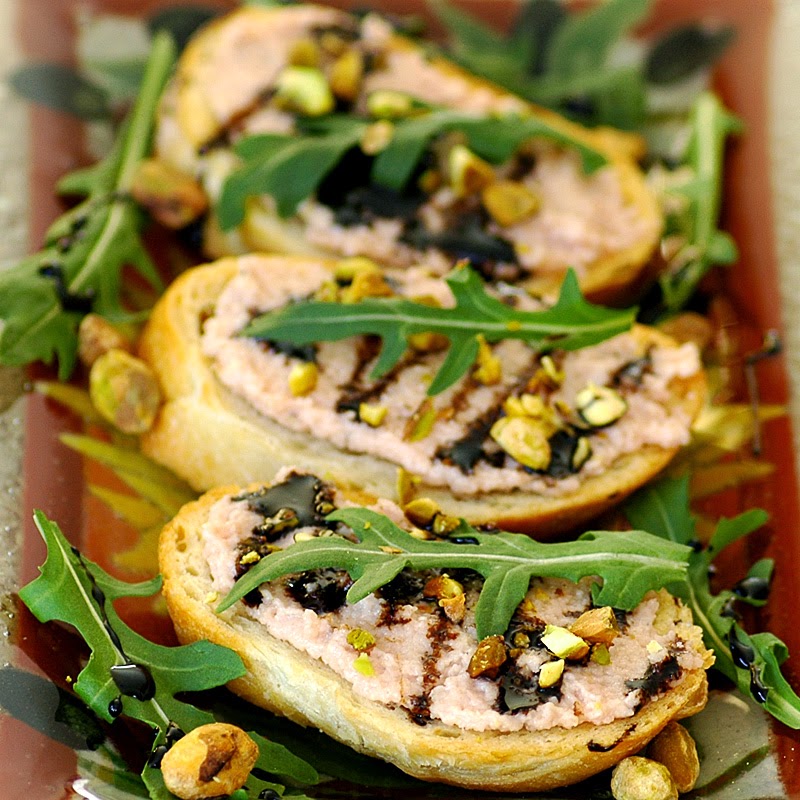 Savoring Time in the Kitchen Mortadella Spread Bruschetta