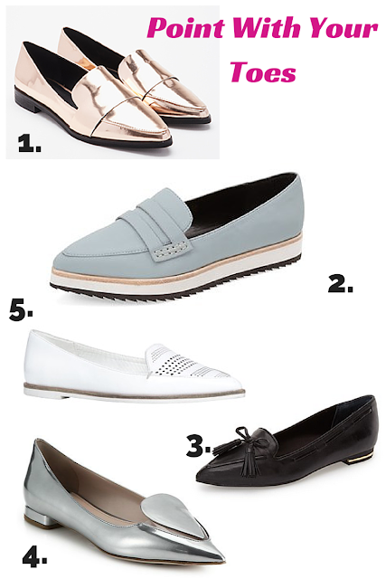 Pointy Loafers are the hottest spring fashion shoe trend for 2015