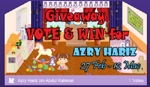 Giveaway Vote & Win for Azry Hariz