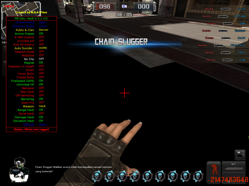 Cheat PointBlank Offline Indonesia Sypnot CyberCorpz