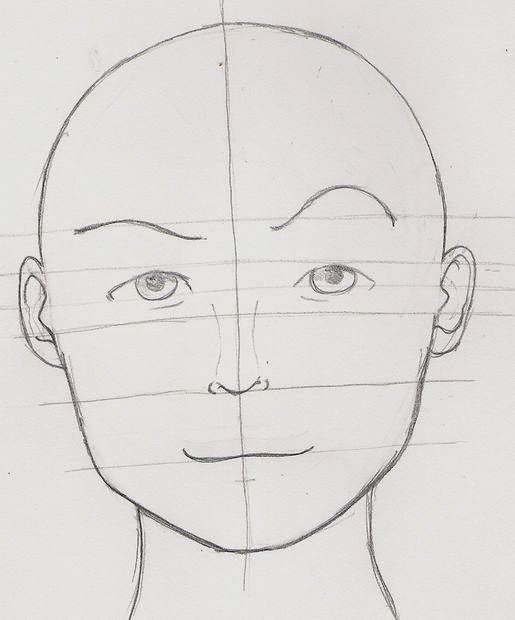 Hướng dẫn vẽ đầu và khuôn mặt nhân vật Anime nữ  QuanTriMangcom