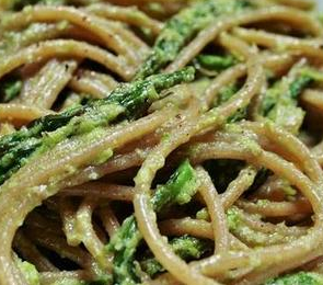 bimby, spaghetti asparagi selvatici e tonno