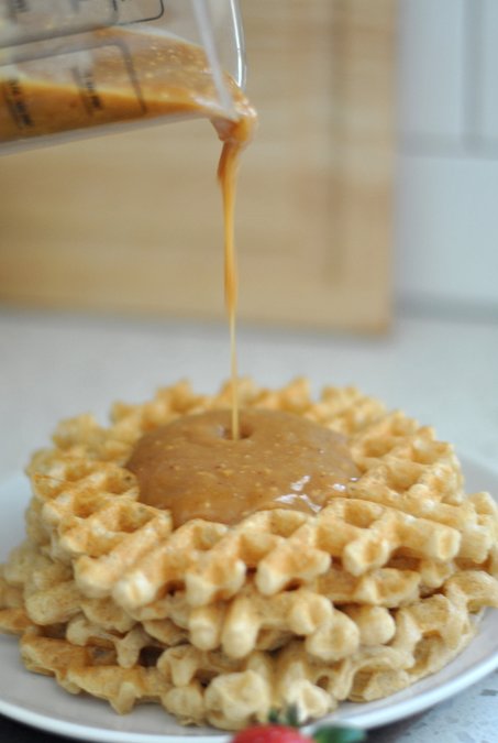 Absolutely perfect waffle topping.