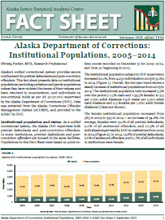 Alaska Department of Corrections: Institutional Populations, 2005–2014 Alaska Department of Corrections: Institutional Populations, 2005–2014