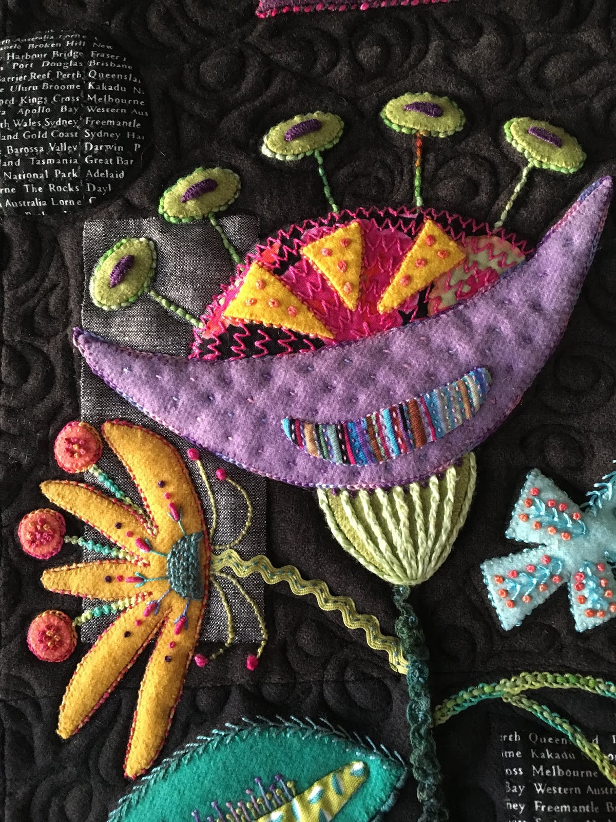 Grass Roots Quilting Sue Spargo Fresh Cut Block of the Month BOM