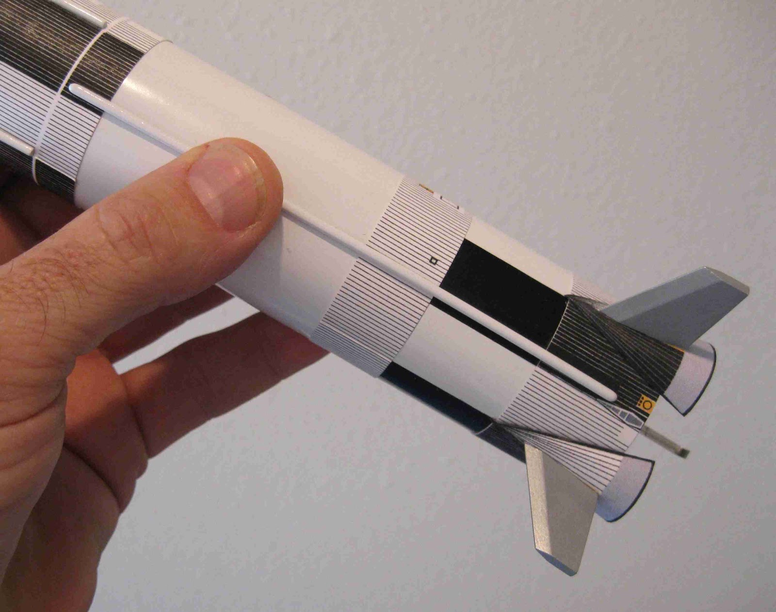 Model Rocket Building Dr. Zooch Saturn V Build Step 11 Fit and Gluing