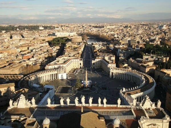 Vaticano desde la cúpula de la Basílica de San Pedro Vaticano desde la cúpula de la Basílica de San Pedro