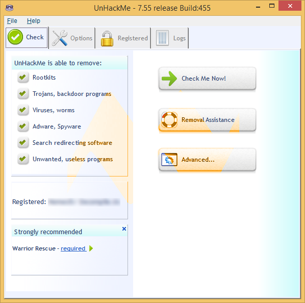 UnHackMe 7.55 Build 455 UnHackMe 7.55 Build 455
