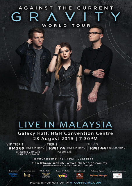 Against The Current "Gravity Live in Malaysia 2015