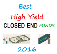 Top 10 High Yield Closed End Funds for 2016
