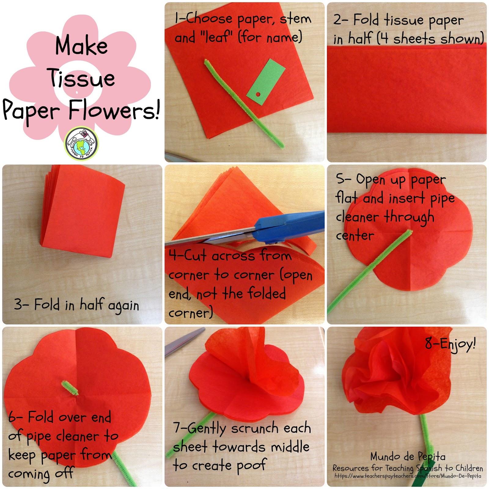 How to Make Tissue Paper Flowers