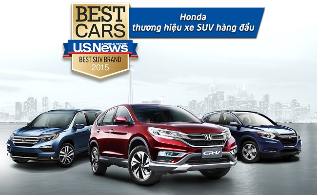 Honda - "Thương hiệu xe SUV tốt nhất" tại Mỹ