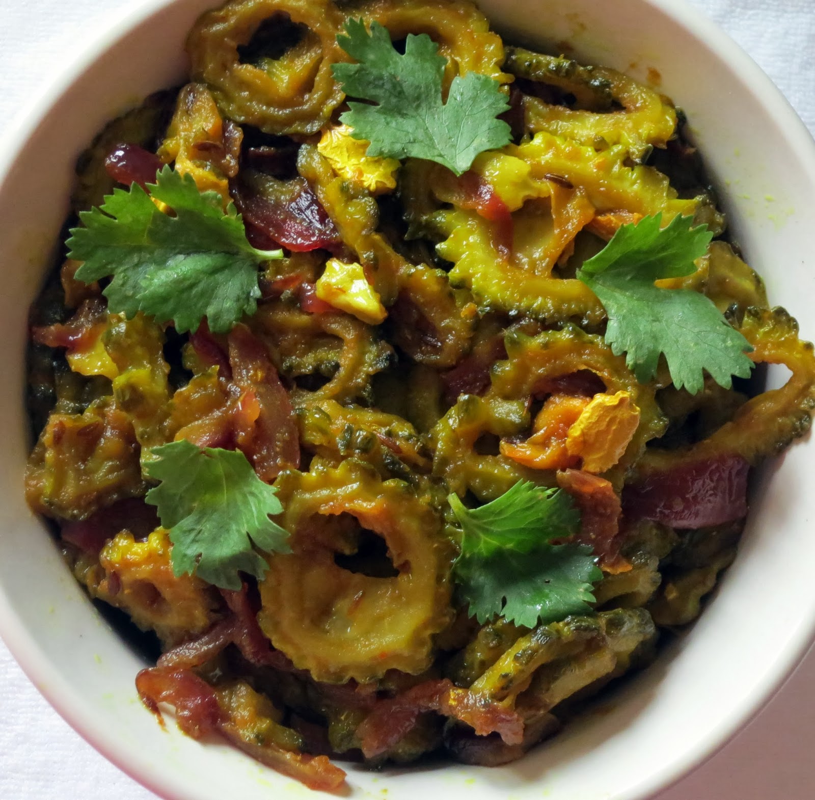 Simply Delicious Khatta Meetta Karela(Sweet and Sour Bitter Gourd)