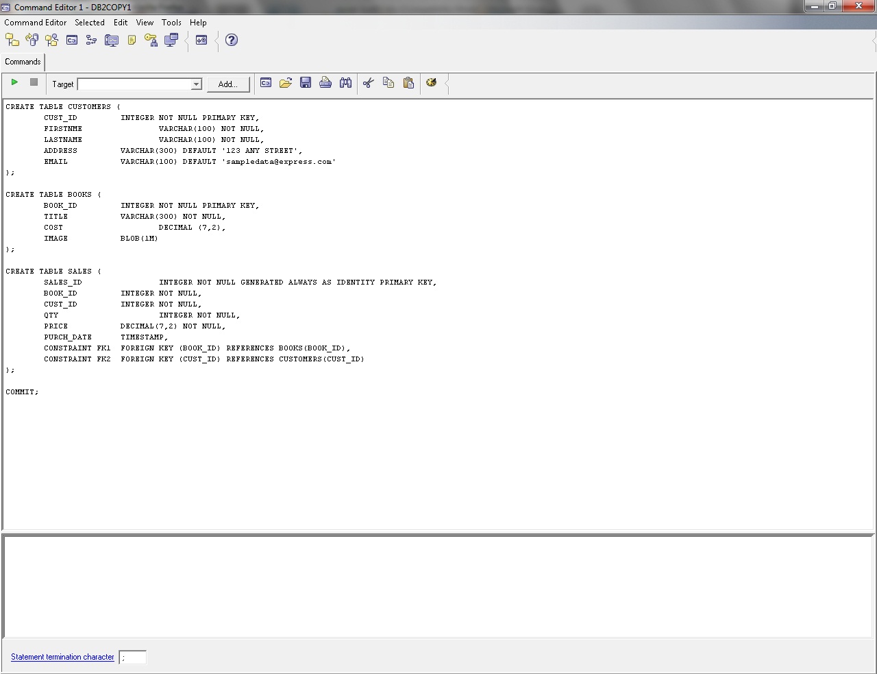 Command edit