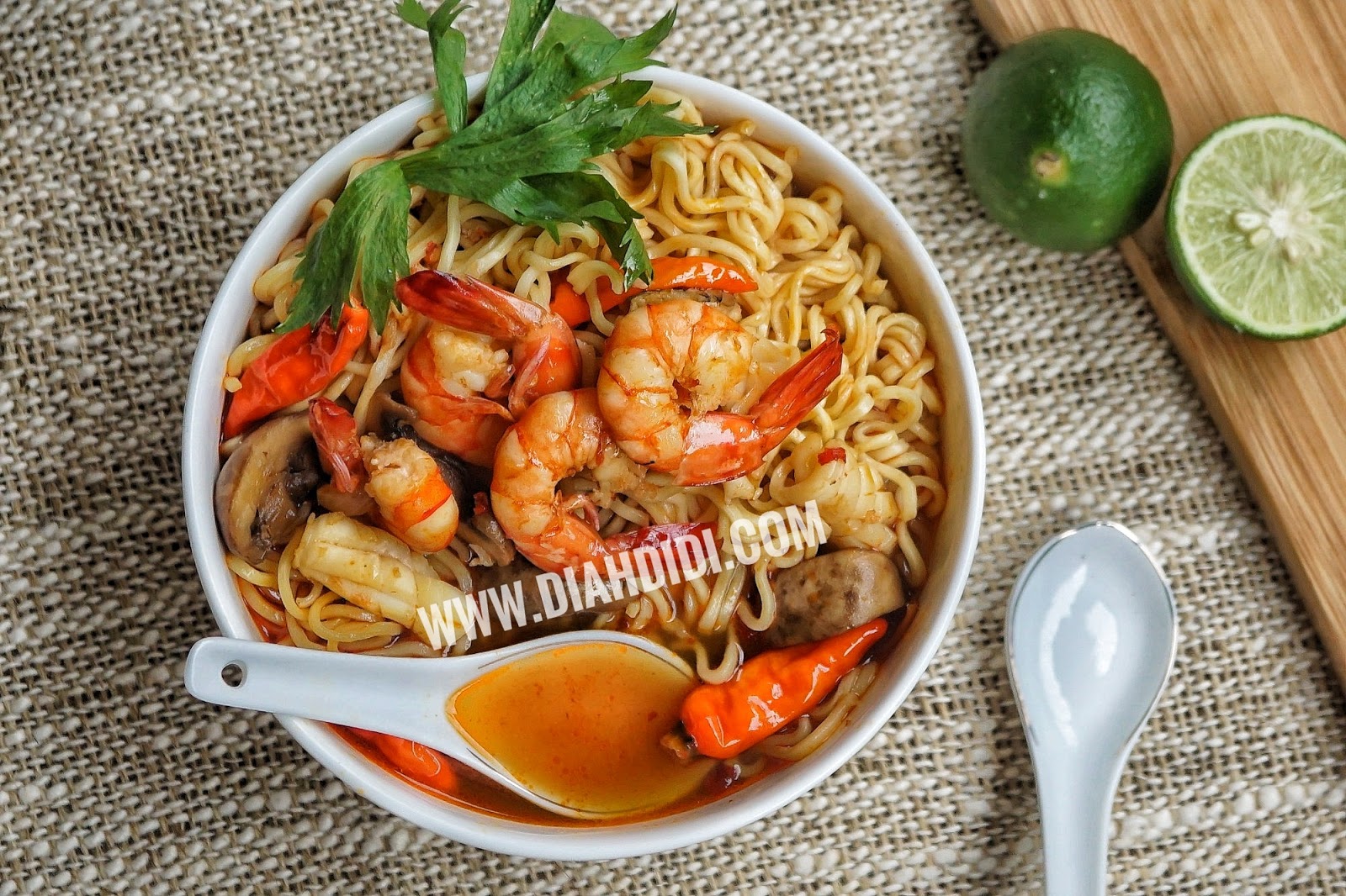 Diah Didi S Kitchen Mie Tom Yum Masakan Simpel Resep Masakan Makanan