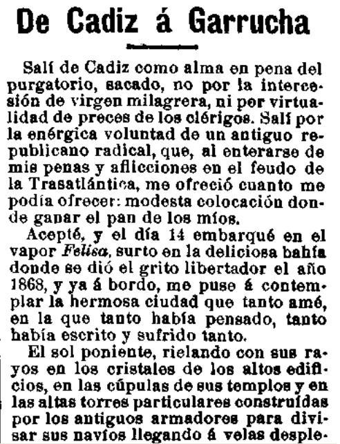 Fragmento del art�culo �C�diz a Garrucha�, publicado en El Mot�n el 30-3-1911